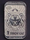 1 oz 999 Silver Coin bullion Bar Ingot Scottsdale 2013 in velvet gift bag Rare