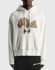 Palm Angels Kill The Bear Hoodie Big Logo Men Size S Beige