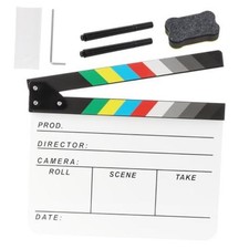 Acrylic Movie Film Directors Clapboard, Clapper Board for Filming  Cut Action