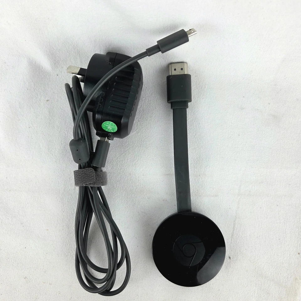 Google Chromecast 2nd Gen NC2-6A5 HDMI TV Streamer Tested w/ Power Adapter - Image 2 of 4