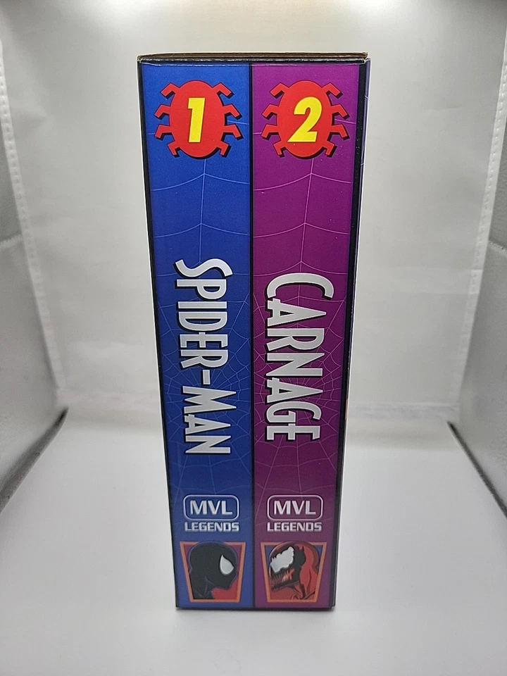Hasbro Marvel Legends Spider-Man Symbiote vs Carnage комиксы VHS новый запечатанный - Изображение 4 из 4