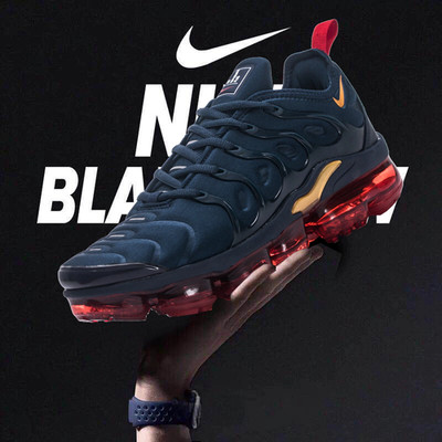 Nike Air Vapormax Plus TN Navy Blue Red Men's Shoes New With Box 