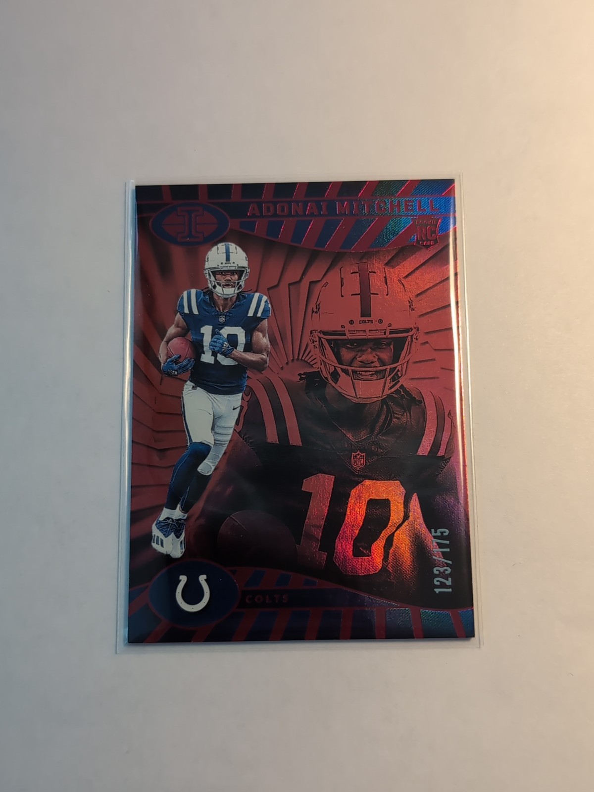 2024 Panini Illusions Adonai Mitchell Red Trophy /175 RC #36 Colts