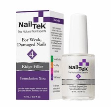 Nail Tek Ridge Filler 4 Foundation - For Weak, Damaged Nails 0.5 oz