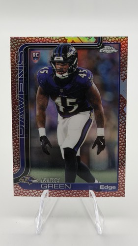 2025 Topps Chrome - Rookies Mike Green #376 Leather Refractor (RC)