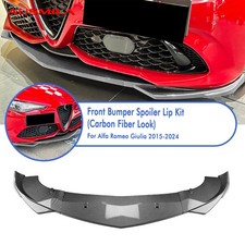 Front Bumper Spoiler Splitter Lip For Alfa Romeo Giulia Sport Sedan 15-2024