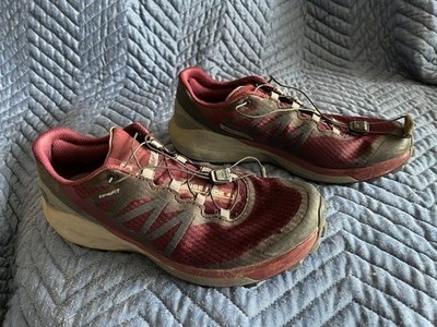 Salomon Sense Ride 4 Women s Size 9/EU 40 trail running/hiking shoes burgundy