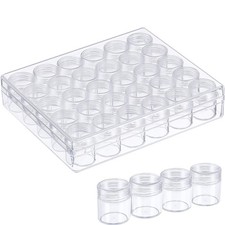 30 Grids Bead Organizer Bead Containers Diamond Art Painting Storage with Lid...