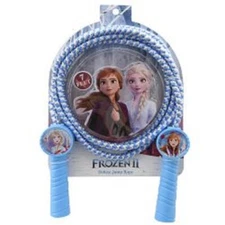 DISNEY FROZEN ELSA & ANNA DELUXE BLUE/SILVER 7 FOOT JUMP ROPE JUMPING ROPE-NEW! 