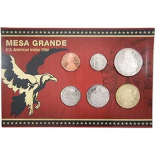 2013 Mesa Grande Tribe Native American Uncirculated Coin Set Collectible