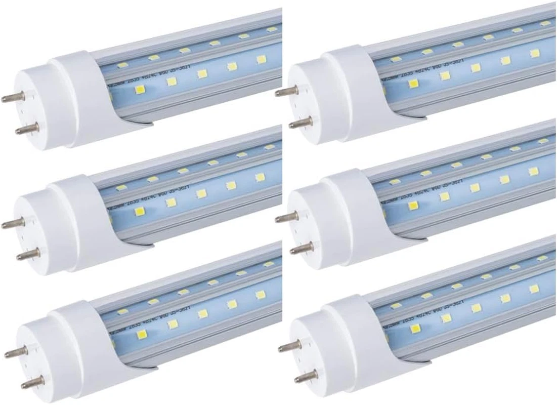 6 Pack 4FT T8 LED Tube Light Bulb 40W 100W Fluorescent Equivalent