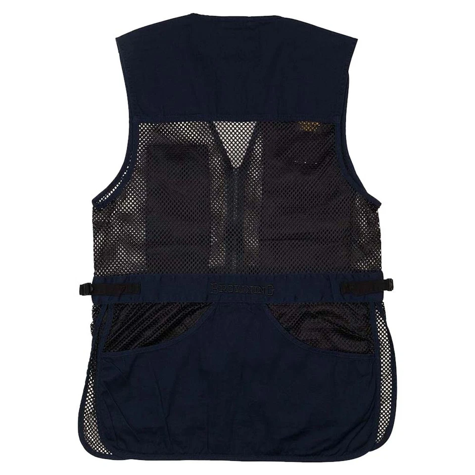 Browning Trapper Creek Mesh Shooting Vest-Navy/Black - Image 2 of 2