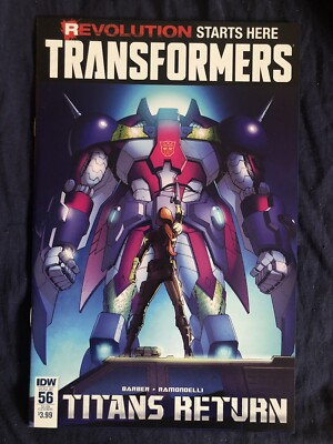 TRANSFORMERS #56 SUB COVER - IDW (2016) BAGGED & BOARDED
