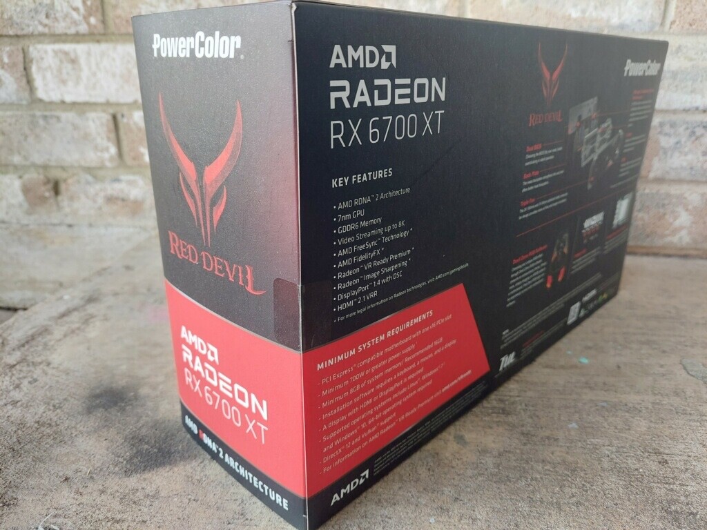 Red Devil AMD Radeon™ RX 6700 XT 12GB PowerColor Radeon RX 6700 XT 12GB Red Devil GPU | 1yr