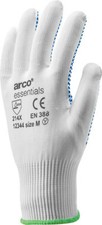 12 x Arco Essentials Grip Light Dotted Gloves White-ALL Sizes Available-1234403