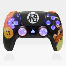 Goku Black RGB LED PS5 Controller Custom Kill...
