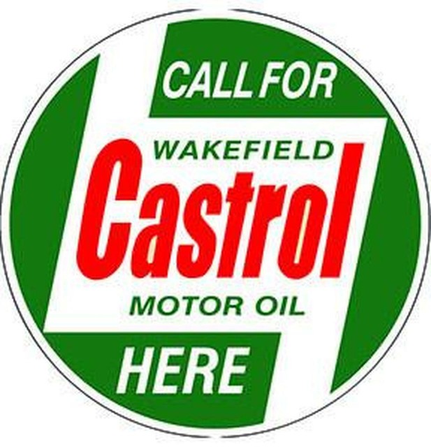 Castrol Motor Oil 12" Round metal Sign eBay