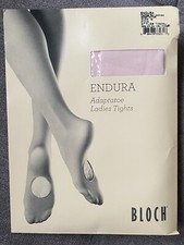 NEW BLOCH ENDURA Adaptatoe Endura Ladies Dance Tights Ballet PINK T0935L Size B