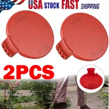 2x Red Grass Eater Spool Cap Cover For Hyper Tough Trimmer HT19-401-003-06 USA