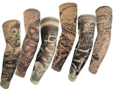6pcs Tattoo Ärmel Tattoo Armstrumpf Tatoo Armstrümpfe Arm Strumpf Tätowierung 