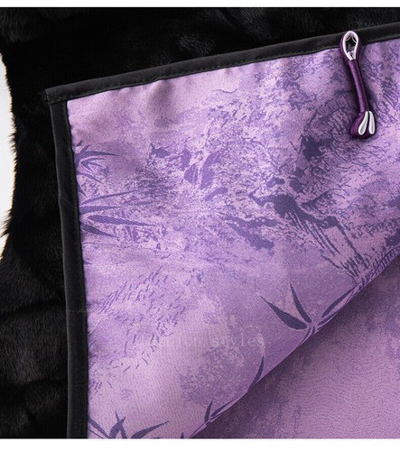 Retro Chinese Style Stand Collar Real Mink Fur Women's Reversible Short Coat New - Picture 13 of 17