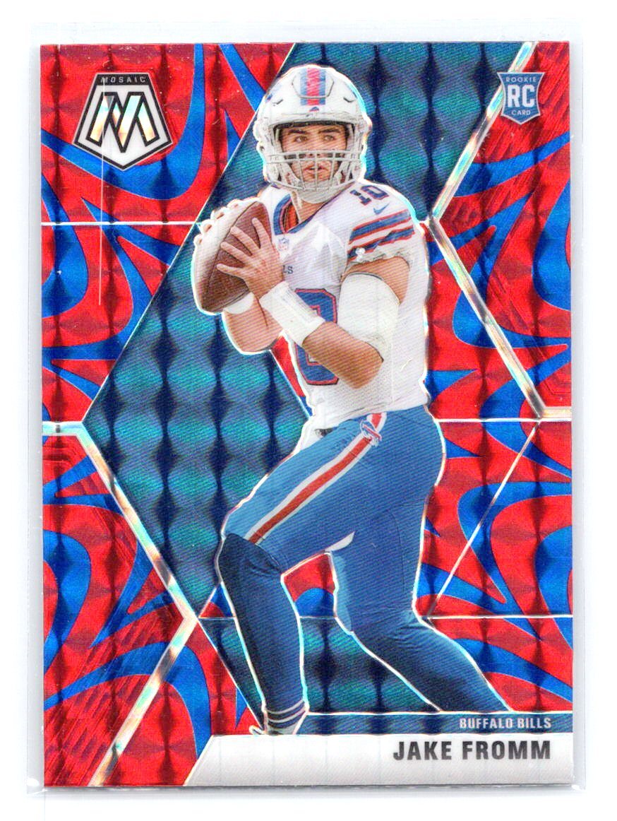 2020 Panini Mosaic #242 Jake Fromm Prizm Reactive Blue