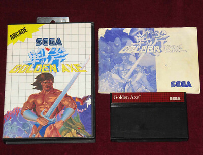 SEGA MASTER SYSTEM - GOLDEN AXE! KOMPLETTES ORIGINAL EURO SPIEL AX BATTLER ARCADE