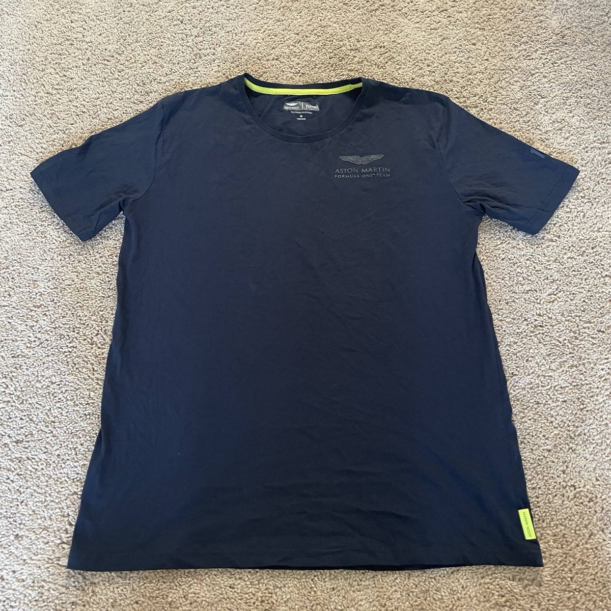 Aston Martin Formula One Team Official Driver LS18 Black Lance Stroll Size  XL