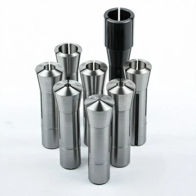 ALL INDUSTRIAL TOOL SUPPLY 8 Pc. R8 Collet Set Fractional 1/8" to 1" High Precision for Bridgeport