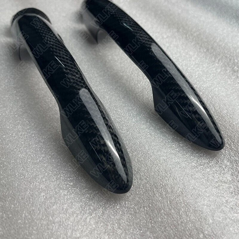 100% Carbon Fiber Exterior Door Handle Cover Trim for Alfa Romeo Giulietta 12-21 - Image 2 of 4