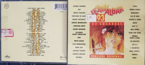 Festival Bar 1993 2-CDs IMPORT FRANCE Mercury Sting Duran Tears Fears New Order