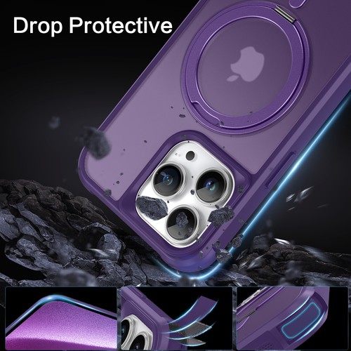For iPhone 15 Pro Max 6.7" Magsafe Case 360° Rotating Ring Holder Magnetic Cover - Zdjęcie 34 z 58