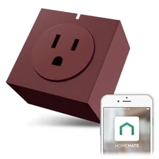Brand New Mini WiFi Smart Remote Control Timer Switch Power Socket (Maroon)