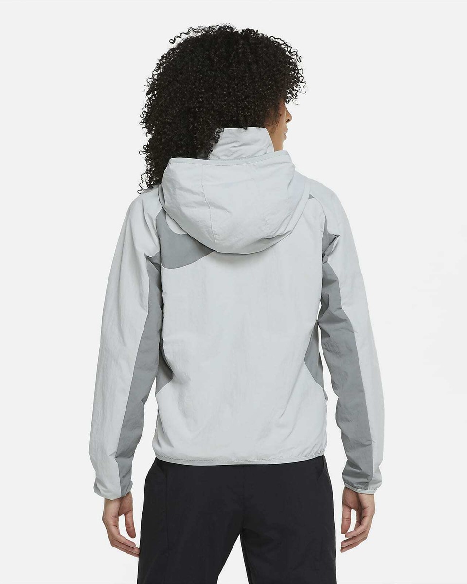 Nike F.C. AWF Soccer Jacket Size XL Light Smoke Grey Womens CT2479