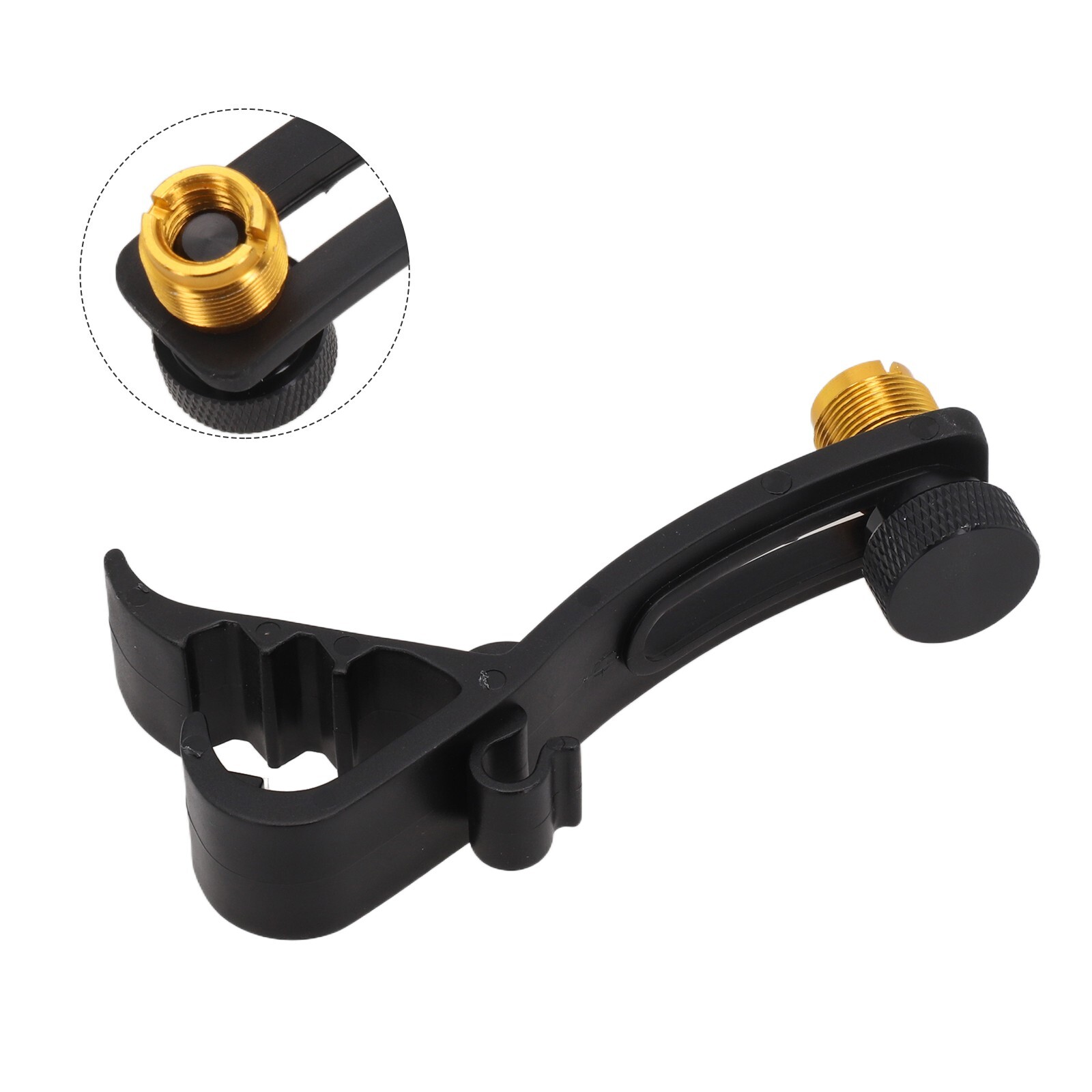 2) Easy Mounting Drum Mic Holder Adjustable Rim Mount Anti Shake Design