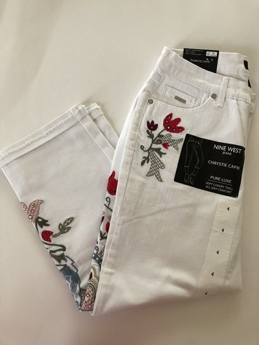 NINE WEST Jeans Women's White Chrystie 