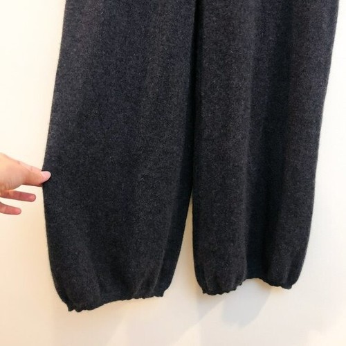 Saks Fifth Ave Cashmere High Waist Bubble Knit Grey Bloomer Pants Women's Small - Picture 4 of 6