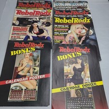 Lot Of 5 Hot Rod Custom Car Magazines From 2000s Rebel Rodz & Posters
