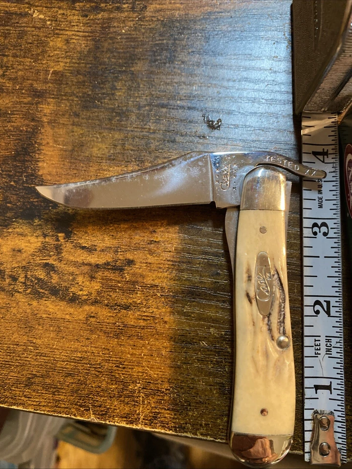 Case XX 2001 Russlock V61953L SS -vintage Bovine Bone - Image 2 of 4