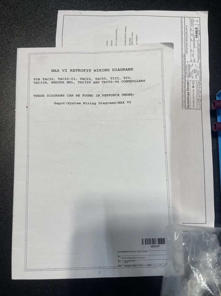 Elevador Thyssenkrupp Max V2 Modelo: 65000009413 Cust P/N: 285CN001 **NUEVO Foto 2 de 4
