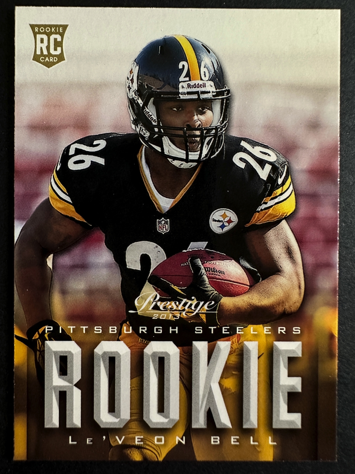 Le'Veon Bell 2013 Panini Prestige Football Rookie Card Pittsburgh Steelers #255