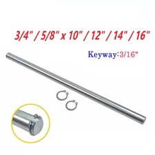 3/4" / 5/8" x 10" / 12" / 14" / 16" Galvanized Jackshaft For Go Kart Mini Bike