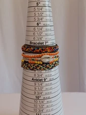 Boho Multicolored Beaded with Seashell Womens Bracelet Gift Box