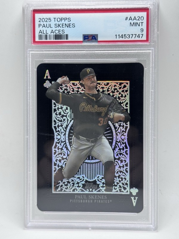 Topps 2025 Series 1 All Aces Paul Skenes #AA-20 PSA 9