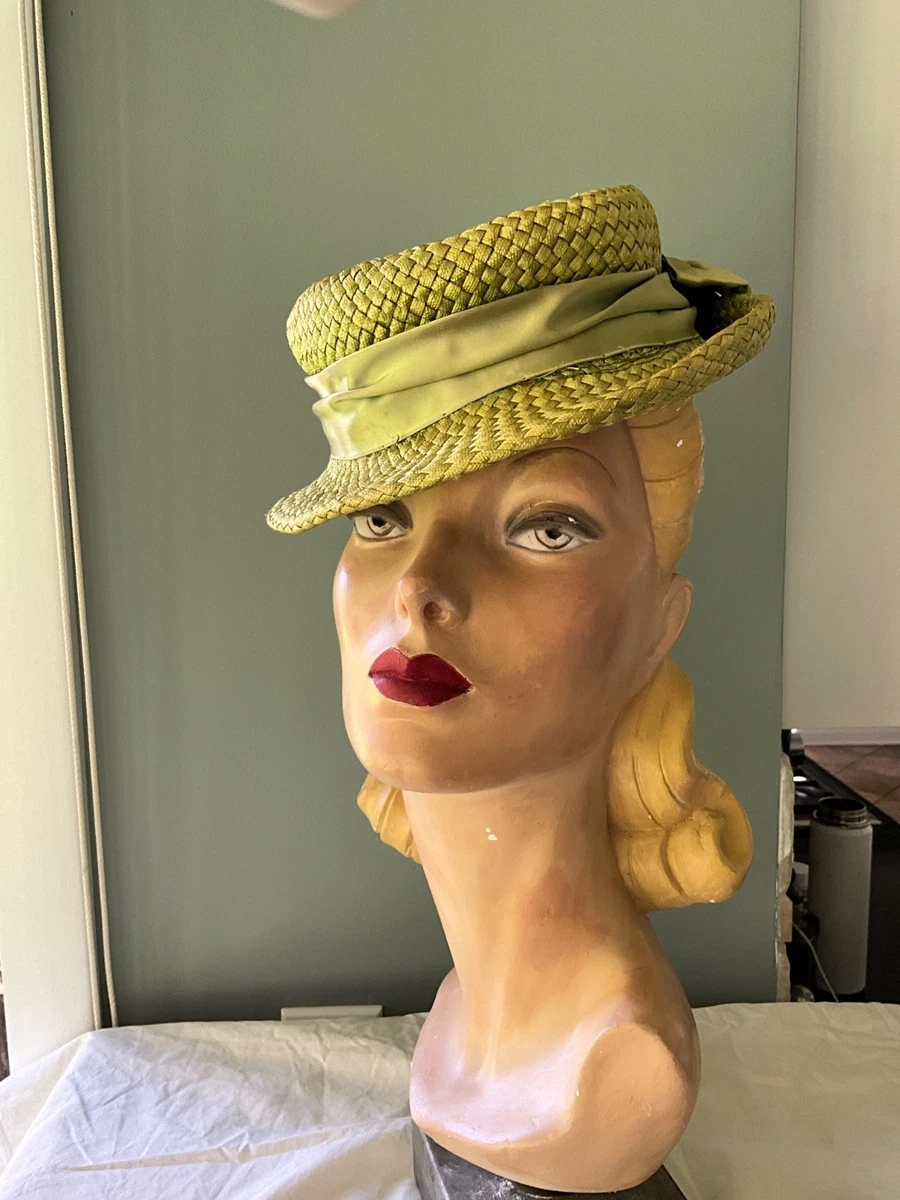 Cloche Green Original Vintage Hats for Women for sale | eBay display picture 1
