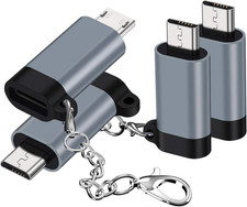 USB C to Micro USB Adapter, 4-Pack Type C Female to Micro USB Male Convert Con