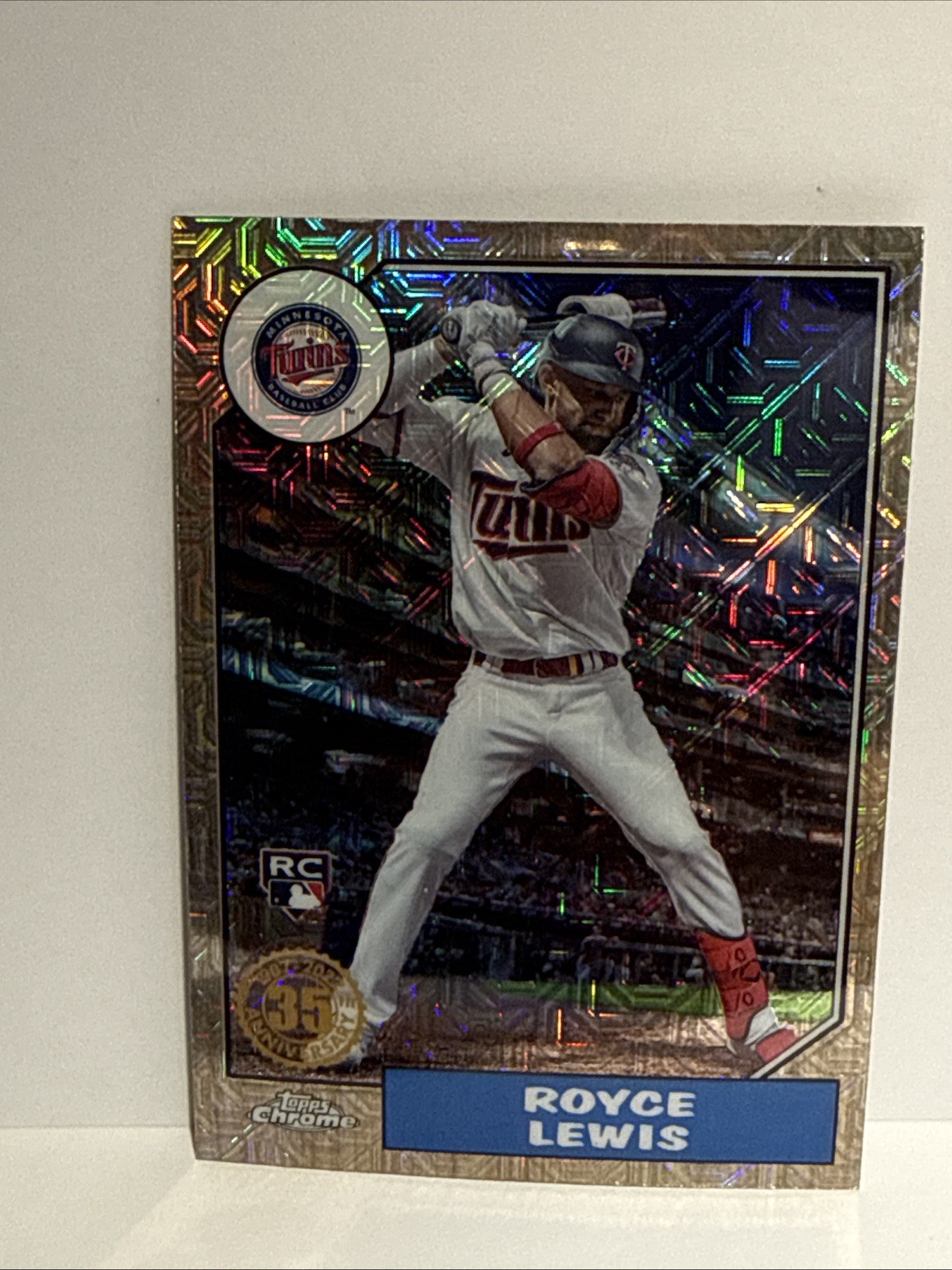 2022 Topps Update Royce Lewis RC Silver Pack Mojo 1987 Chrome RC #T87C-39 Twins