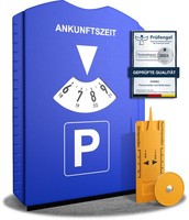 Robbx® Parkscheibe Mit Eiskratzer FüR Auto Und Motorrad Parkuhr Inkl
