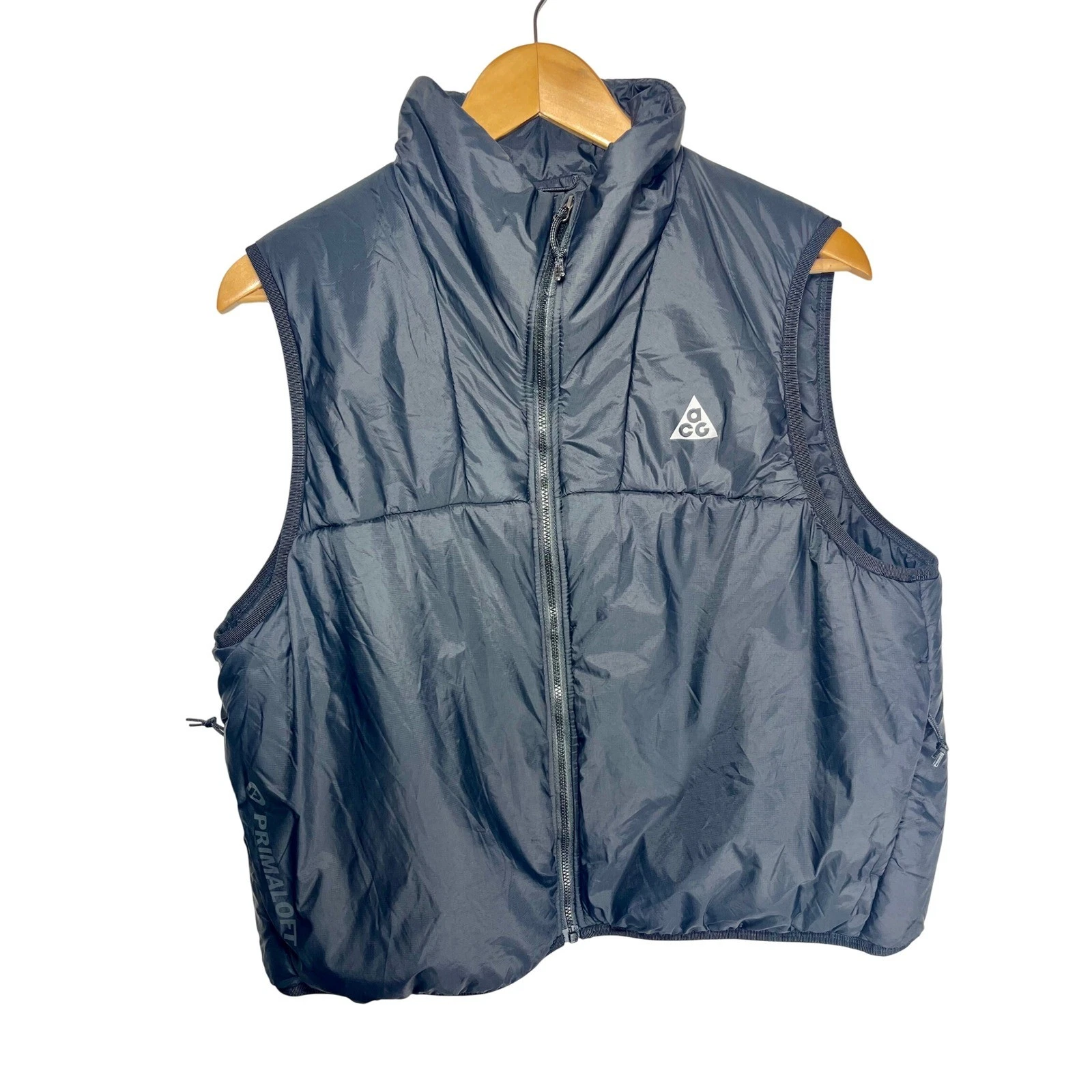 Nike ACG Rope De Dope Vest Mens XL Black Primaloft Insulated Packable Puffer