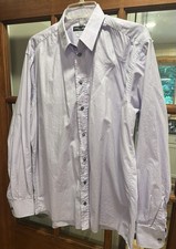 Dolce & Gabbana Men’s Dress Shirt, Long Sleeve Lavender,  Size 17 (43) Italian